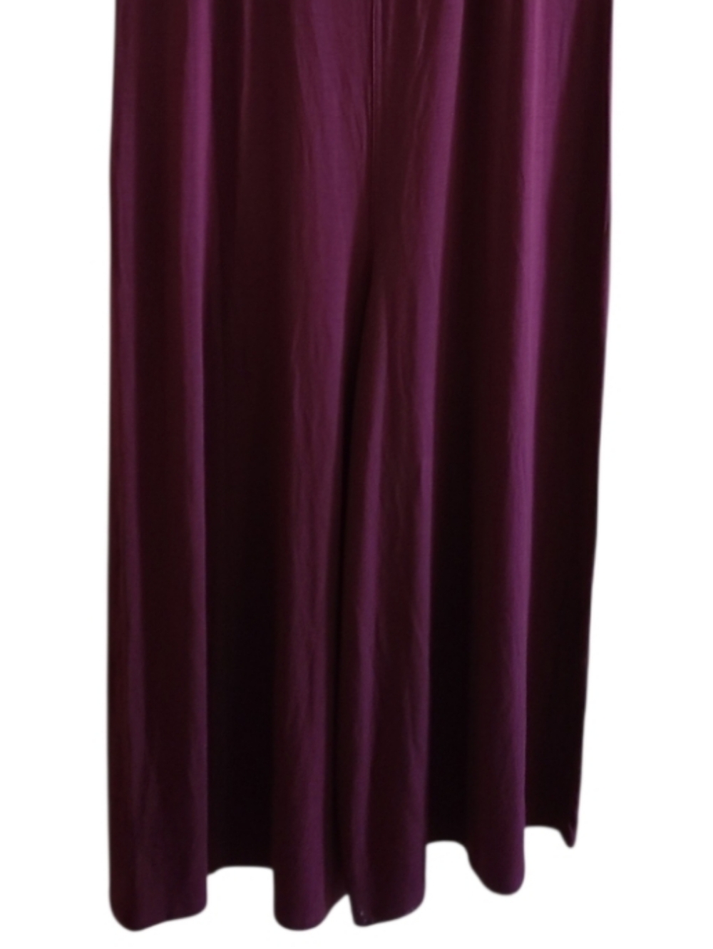 Athleta V Neck Night Time Bliss Sleep Romper Deep Burgundy Wide-Leg Jumpsuit - Picture 11 of 16